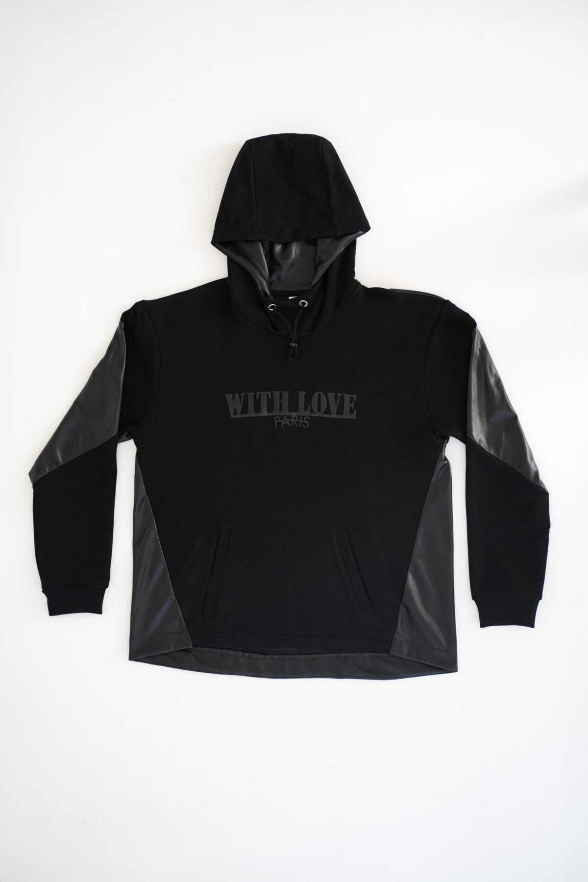 Felpa Half In pelle With Love Paris