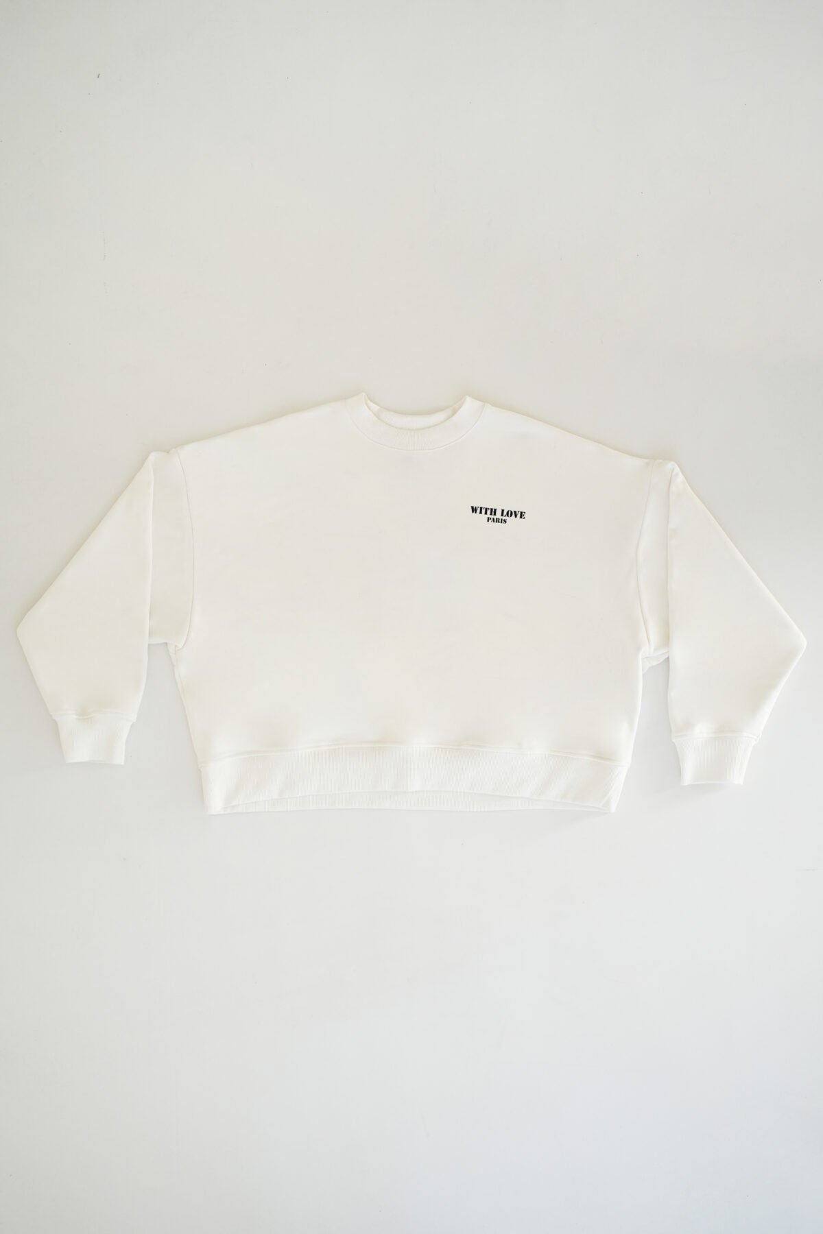 Felpa Cropped With Love Paris