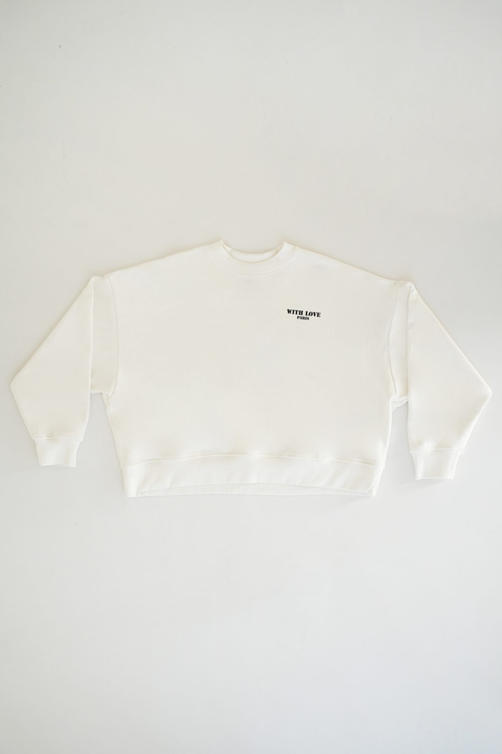 Felpa Cropped With Love Paris